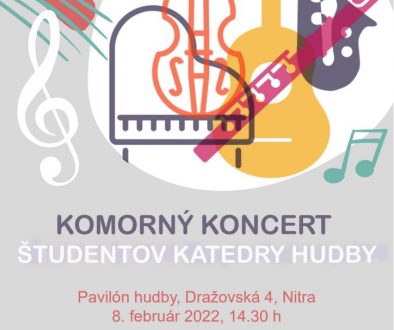 Komorný koncert študentov Katedry hudby