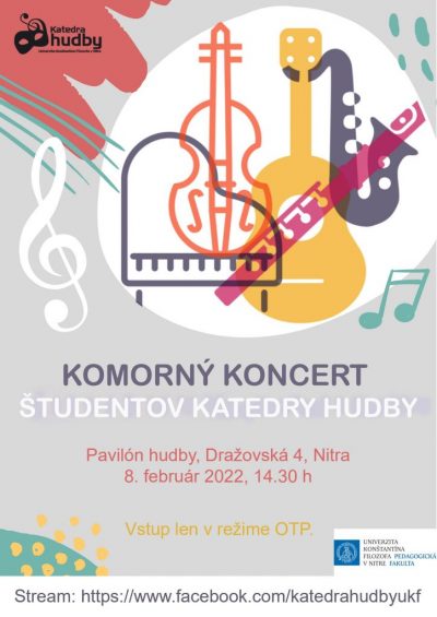 Komorný koncert študentov Katedry hudby