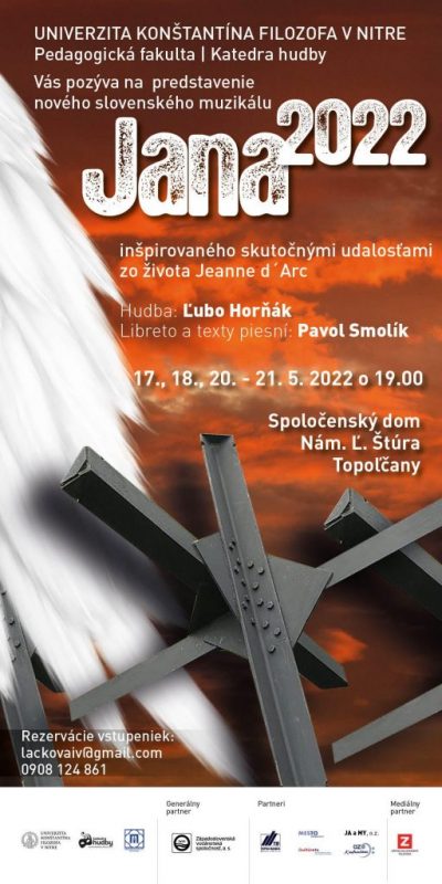 UKF_Pozvánka na predstavenia muzikálu JANA 2022